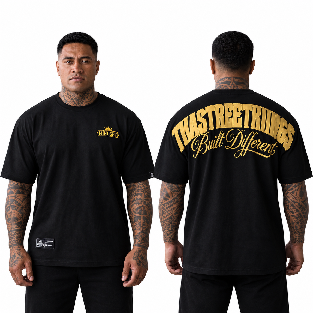 BUILT DIFFERENT — DROP SHOULDER TEE