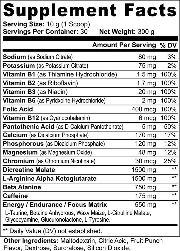 POLYPOWER Pre-Workout (Fruit Punch) VIP EARLY RELEASE
